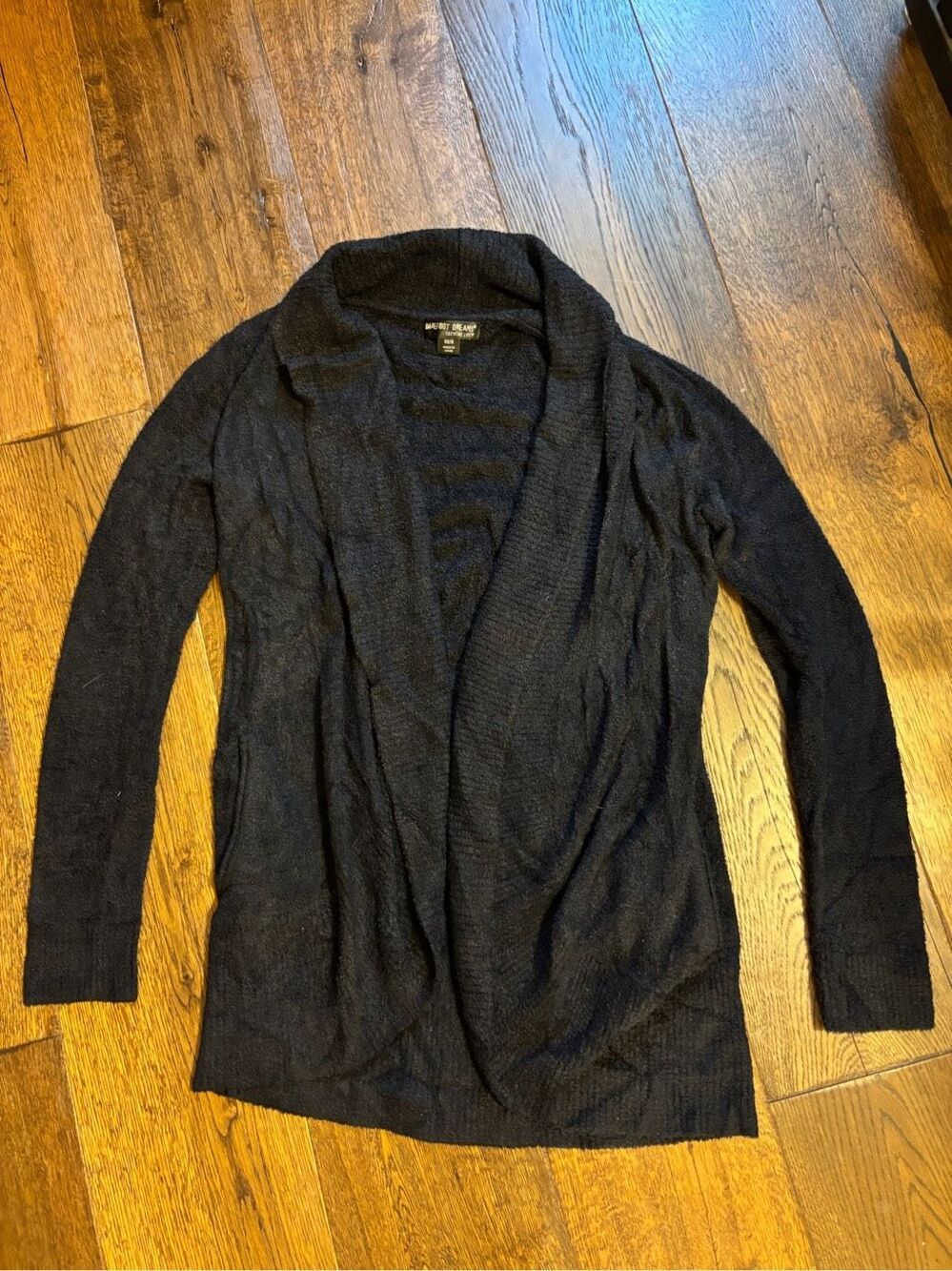 Barefoot dreams cozy cardigan black XS S